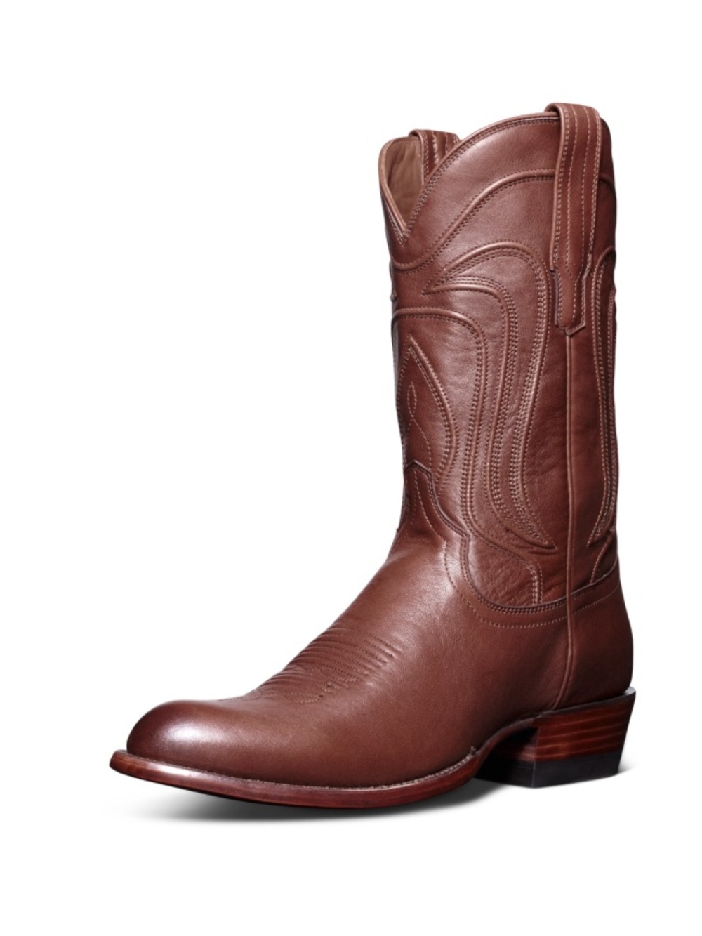 Tecovas Cartwright Boots Hazelnut Cow Hide Leather Size 10EE PRE-OWNED See Pics - Picture 2 of 14